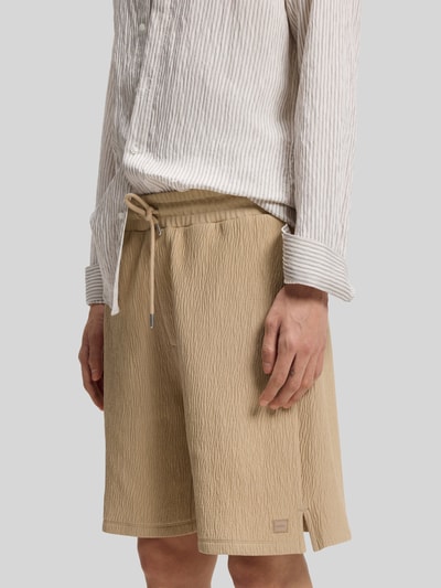 HUGO Relaxed Fit Shorts aus Baumwoll-Mix Modell 'DENOSHORT' Beige 3
