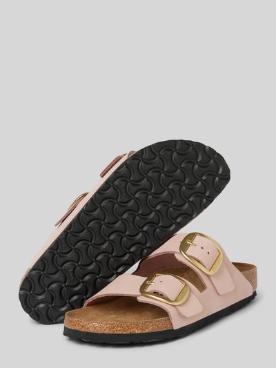 Birkenstock Sandalen aus Leder mit Dornschließe Modell 'Arizona' Pink 4
