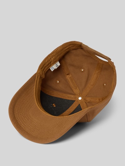 Knowledge Cotton Apparel Basecap mit Label-Detail Cognac 2