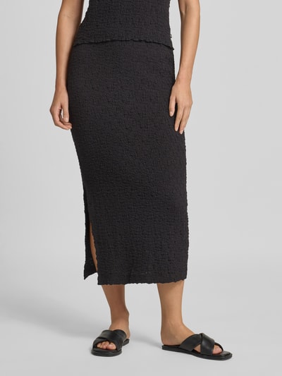 Tom Tailor Denim Eng anliegender Midi-Rock aus Baumwoll-Mix Black 4