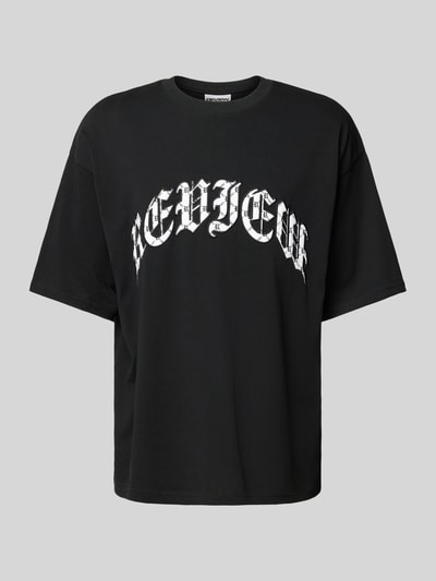 REVIEW Oversized T-Shirt mit Rundhalsausschnitt Black 2