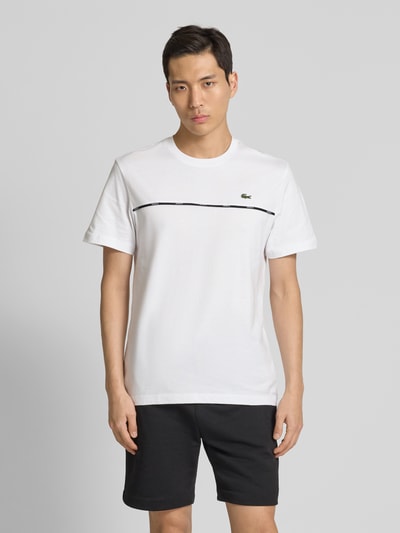 Lacoste T-Shirt mit Logo-Badge Weiss 4