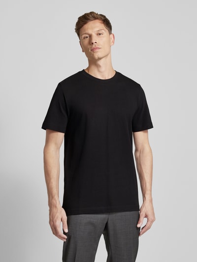 Tom Tailor Regular fit T-shirt in piquélook Zwart - 4