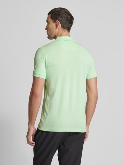 BOSS Green Poloshirt met labeldetail, model 'Paule' Lichtgroen - 5