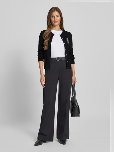 Lauren Ralph Lauren Kurtka z dzianiny ze ściegiem warkoczowym i wyhaftowanym logo model ‘RALHAN’ Czarny 1