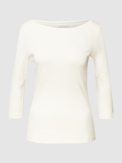 Montego Shirt met lange mouwen van katoen Offwhite - 2