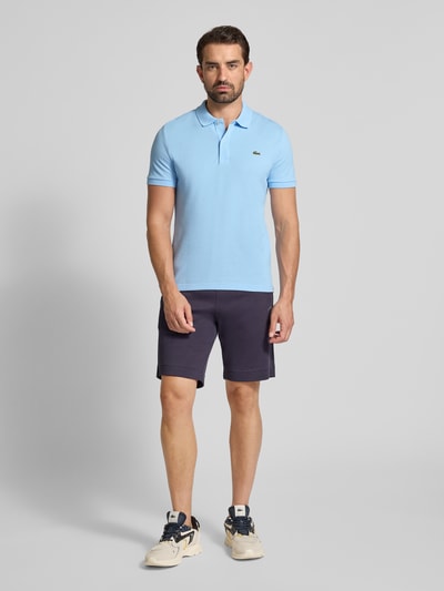 Lacoste Slim Fit Poloshirt aus reiner Baumwolle Hellblau 1