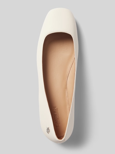 Lauren Ralph Lauren Ballerinas mit Blockabsatz Modell 'EMELLIE' Offwhite 3