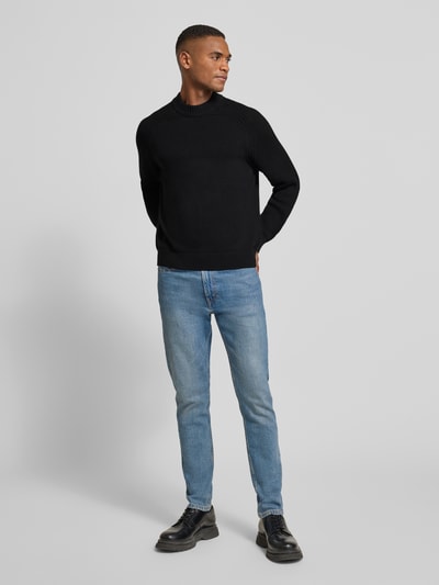 SELECTED HOMME Regular Fit Strickpullover aus reiner Baumwolle Modell 'DERECK' Black 1