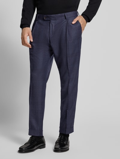 Carl Gross Slim Fit Anzughose aus reiner Schurwolle Modell 'Tillo' Marine 4