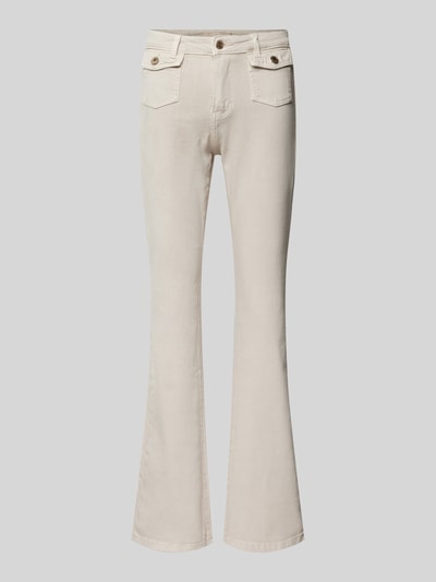 Guess Flared jeans met opgestikte klepzakken, model 'SEXY FLARE' Offwhite - 2