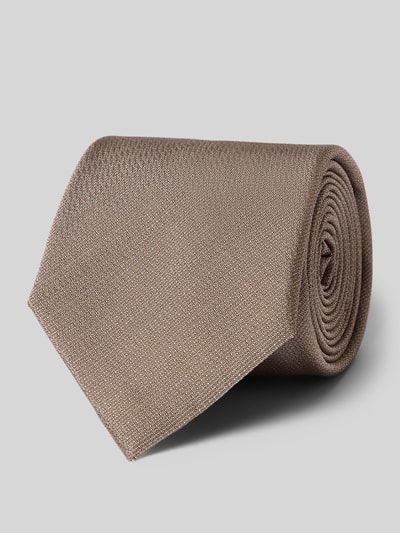 Willen Seidenkrawatte aus reiner Seide (7,5 cm) Taupe 1