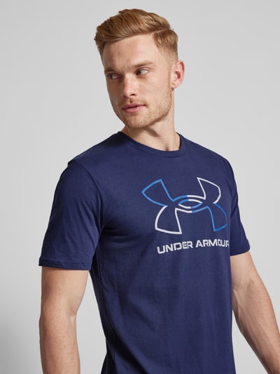 Under Armour T-Shirt mit Rundhalsausschnitt Modell 'FOUNDATION' Marine 3