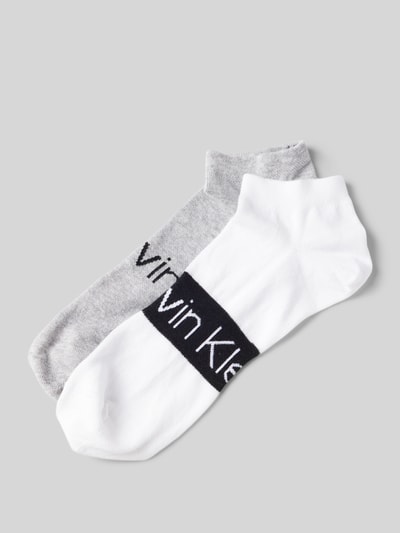 CK Calvin Klein Socken mit Label-Print im 2er-Pack Weiss 1