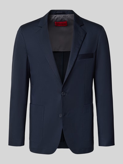 HUGO Regular Fit Sakko aus Baumwoll-Mix Modell 'HANFRED' Marine 2