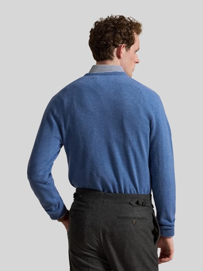 Polo Ralph Lauren Regular Fit Pullover aus reiner Wolle Jeansblau 5