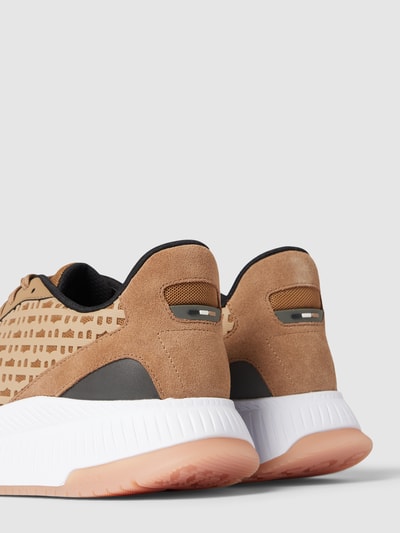 BOSS Sneakers met contrastgarnering, model 'TTNM EVO' Camel - 2
