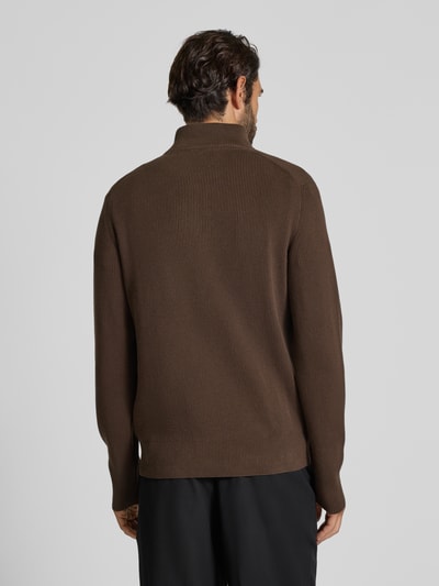 Lindbergh Strickjacke mit Strukturmuster Mittelbraun 5