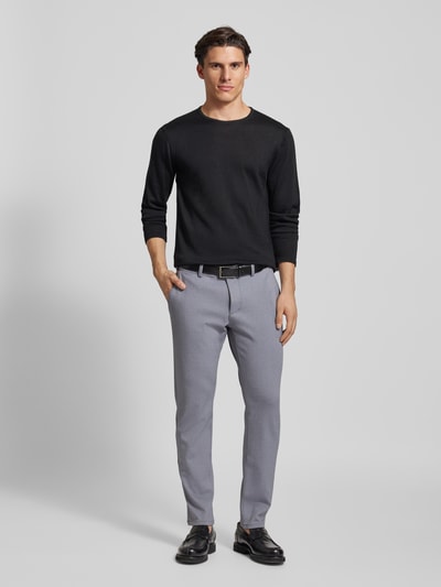 MCNEAL Super slim fit broek met achterzakken Middengrijs - 1