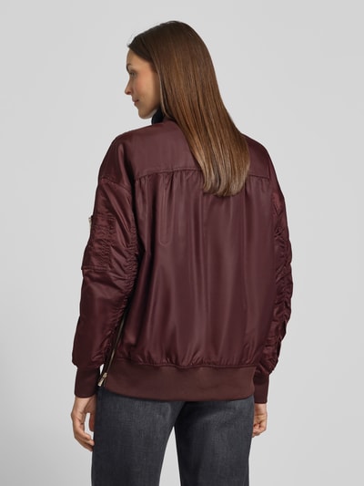 MOS MOSH Bomberjacke mit Zweiwege-Reißverschluss Modell 'Ruby' Bordeaux 5