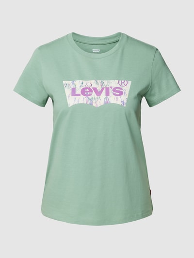 Levi's® T-Shirt aus Baumwolle mit Label-Detail Mint 2