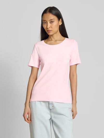 s.Oliver RED LABEL Slim fit T-shirt van katoen Roze - 4