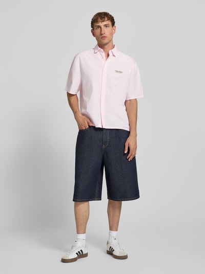 REVIEW Regular Fit Freizeithemd mit 1/2-Arm Fuchsia 1