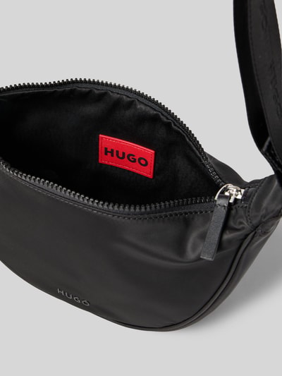 HUGO Umhängetasche mit Label-Applikation Modell 'BELL' Black 5