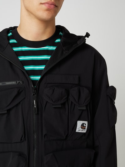 Carhartt Work In Progress Jack met capuchon, model 'Heyes Jacket' Zwart - 3