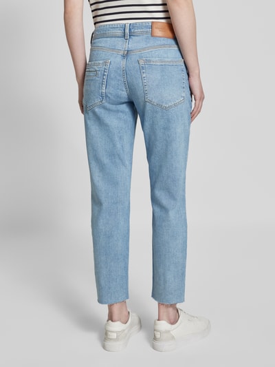 Marc O'Polo Cropped Boyfriend Jeans im Used Look Modell 'THEDA' Hellblau 5