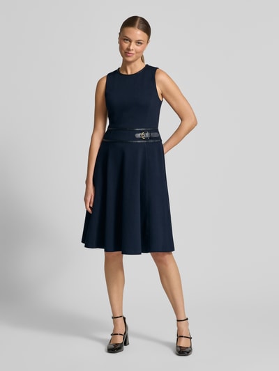 Lauren Ralph Lauren Taliowana sukienka biznesowa z mieszanki bawełny model 'TAZIO' Granatowy 1