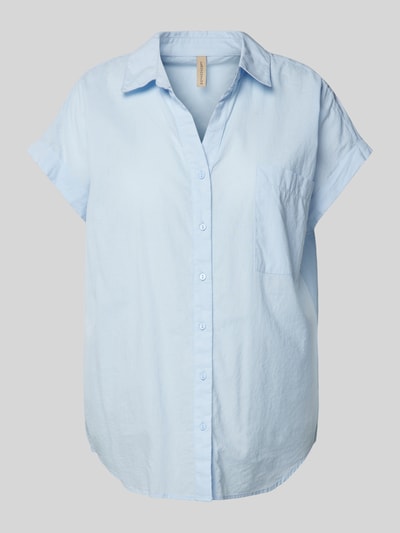 Soyaconcept Blouseshirt met borstzak, model 'DORA' Bleu - 2