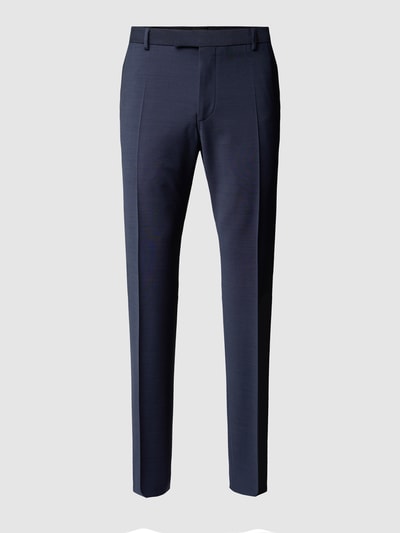 Strellson Slim fit pantalon met persplooien, model 'Flex Cross' Marineblauw - 2