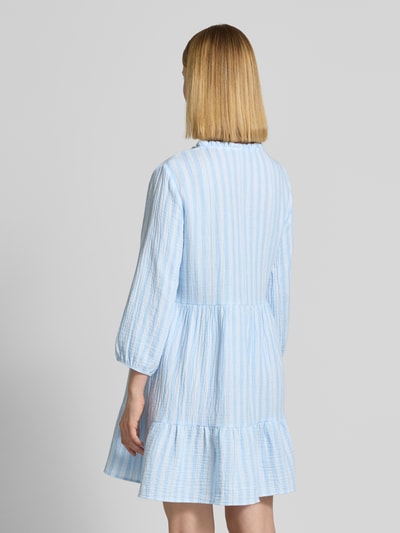 Vero Moda Sukienka midi taliowana z czystej bawełny model ‘NANNA’ Jasnoniebieski 5