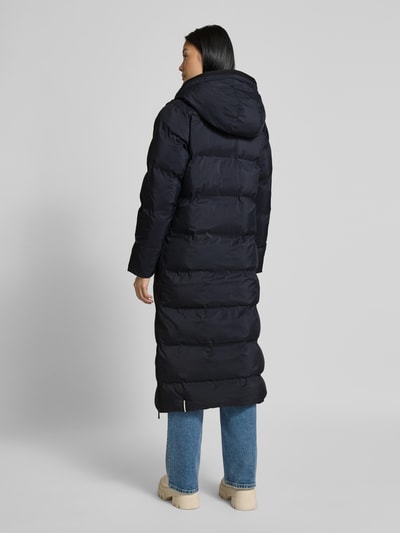 khujo Gewatteerde lange jas met ritszakken, model 'MAYLA3' Donkerblauw - 5