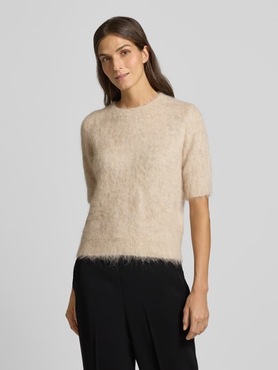 Someday Strickshirt aus Alpaka-Mix Modell 'Tuomi' Beige Melange 4