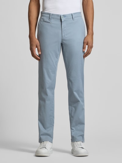 Brax Slim fit stoffen broek met achterzakken Model 'Fabio' Blauw - 4