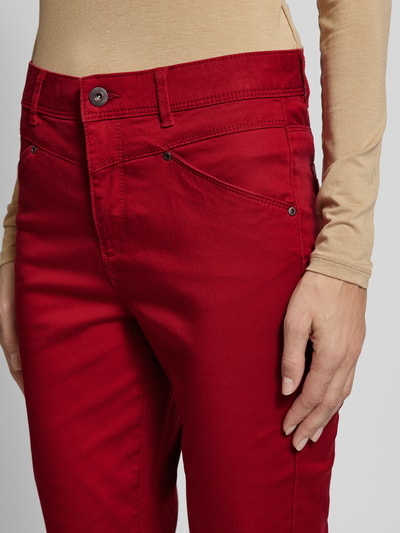 Christian Berg Woman Slim fit broek met steekzakken Donkerrood - 3