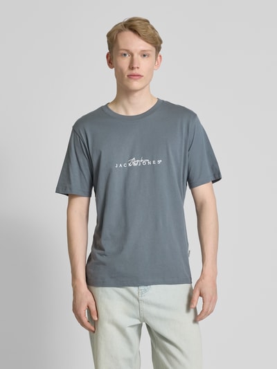 Jack & Jones T-Shirt mit Label-Print Modell 'VARENNA' Bottle 4