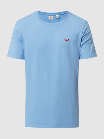 Levi's® Standard Fit T-Shirt mit Logo-Badge  Hellblau 2