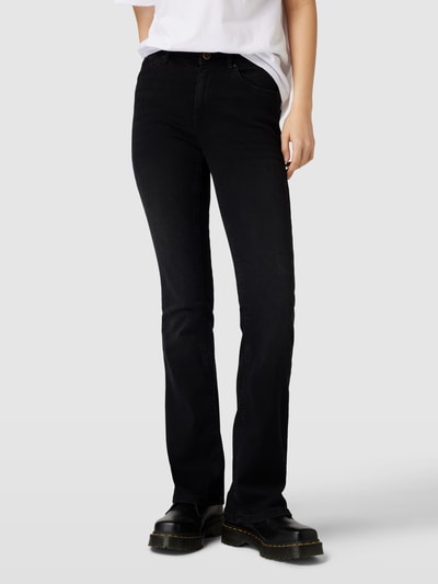 Only Flared fit jeans met stretch, model 'BLUSH' Zwart - 4