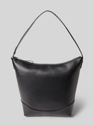 Lauren Ralph Lauren Leren handtas met siernaad Zwart - 4