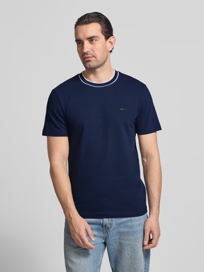 Lacoste Regular Fit T-Shirt aus Baumwoll-Mix Blau 4