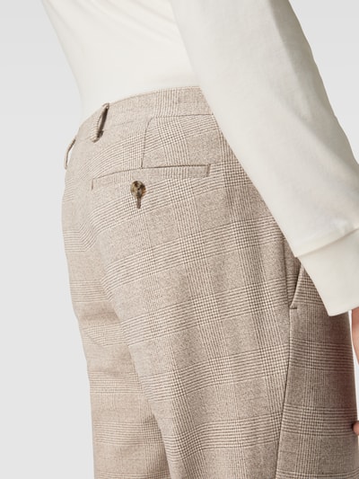 MCNEAL Chino met tartanruit Middenbruin - 3