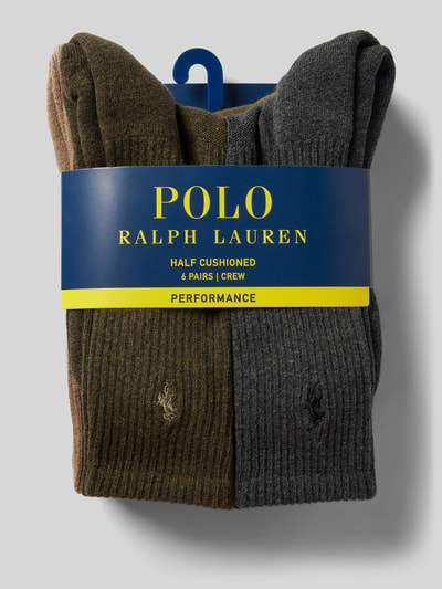 Polo Ralph Lauren Underwear Sokken met logostitching in een set van 6 paar Zwart - 3