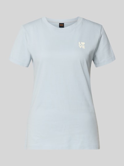 BOSS Orange Regular Fit T-Shirt aus reiner Baumwolle Modell 'C_ESOGO_3' Hellblau 1