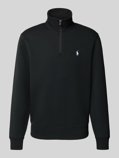 Polo Ralph Lauren Regular Fit Troyer mit Troyer-Kragen Modell 'Double' Black 2
