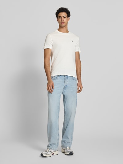 Tommy Jeans zestaw t-shirtów o kroju slim fit z czystej bawełny w zestaw 2 szt. Beżowy 1