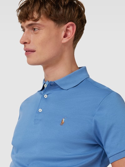 Polo Ralph Lauren Slim Fit Poloshirt mit Logo-Stitching Ocean 3