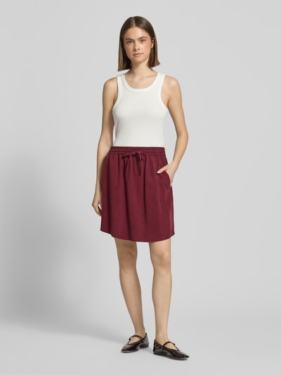 Marc O'Polo DENIM Mini-Rock aus Lyocell Bordeaux 1